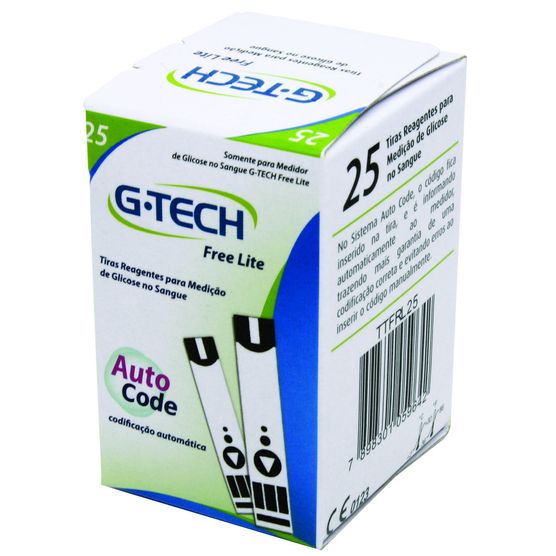 Tiras-para-Medicao-de-Glicose-G-Tech-Lite-25-Tiras