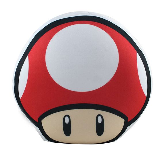 Almofada-Cogumelo-Up-Super-Mario-Microperolas-Vermelha