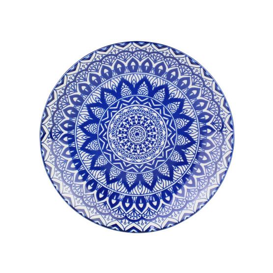Prato-Para-Sobremesa-De-Ceramica-Mandala-Azul-E-Branco-19-Cm_B